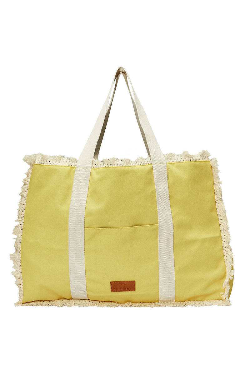 Τσάντα Θαλάσσης Achilleas accessories 95001554-17  Χρώμα Κίτρινο