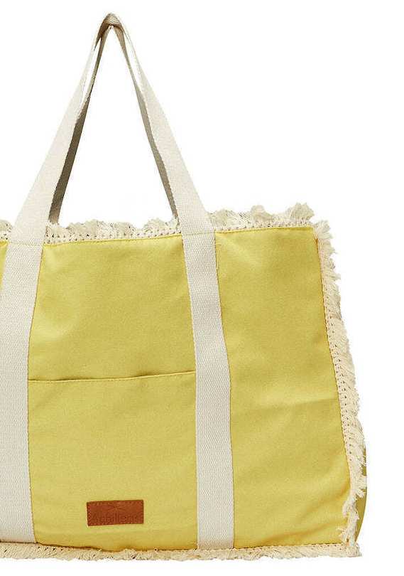 Τσάντα Θαλάσσης Achilleas accessories 95001554-17  Χρώμα Κίτρινο