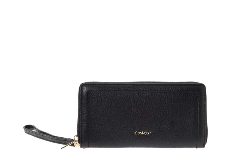 Lavor Γυναικείο Δερμάτινο Πορτοφόλι με Rfid Μαύρο 1-6160-BLACK