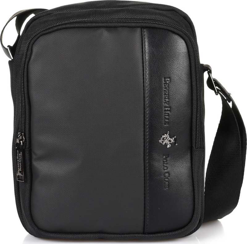Beverly Hills Polo Club BH-1372 Ανδρικό Τσαντάκι Χιαστί Μαύρο