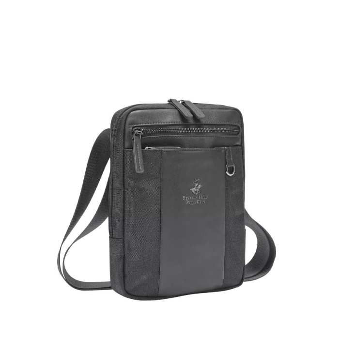 Beverly Hills Polo  Boston τσάντα χιαστί μεγάλη black BH-8492