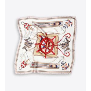 Μαντήλι Τετράγωνο Γυναικείο με Τύπωμα Άγκυρες axel 1705-0511Γκρι