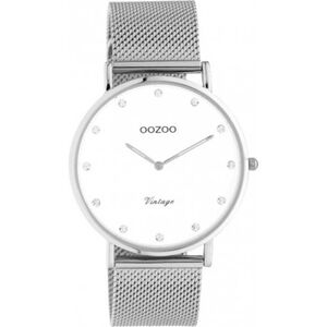 Ρολόι  Γυναικείο oozoo C20235 Vintage Crystals Silver Metallic Bracelet