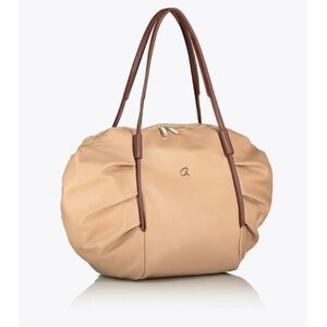 Τσάντα  Ώμου Axel με πιέτες Clara 1010-2988 Μπεζ