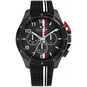Ρολόι TOMMY HILFIGER Με Χρονογράφο Και Μαύρο Καουτσούκ Λουράκι 1792168