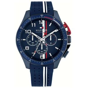Tommy Hilfiger Ρολόι Χρονογράφος Μπαταρίας με Μπλε Καουτσούκ Λουράκι  1792169