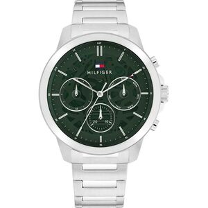Tommy Hilfiger Henry Ρολόι Μπαταρίας με Ασημί Μεταλλικό Μπρασελέ 1710686