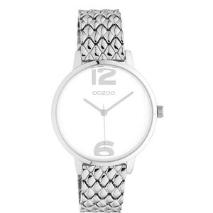 OOZOO Timepieces Silver Metallic Mesh Bracelet C10920