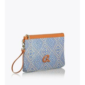 Γυναικεία Ψάθινη Τσάντα Χειρός Axel NOOR με Έθνικ  Λεπτομέρειες  1028-0015 TURQUOISE