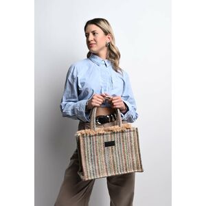 Sorena Handmade Noema Γυναικεία Τσάντα Tote Χειρός Πολύχρωμη