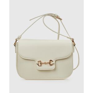 Verde Γυναικεία Τσάντα Χιαστί 16-0008375 Εκρού