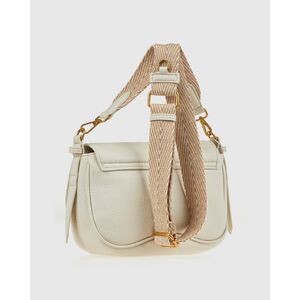 Verde Γυναικεία Τσάντα Χιαστί 16-0008340 Εκρού