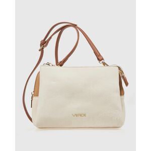 Verde Γυναικεία Τσάντα Χιαστί 16-0008346 Μπεζ