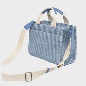 DKNY ΤΣΑΝΤΑ ΧΕΙΡΟΣ/CROSSBODY HADLEE SM TOTE ΨΑΘΙΝΗ LOGO ΣΙΕΛ R61ALC80 P2U