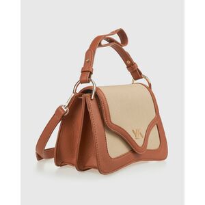 Verde Γυναικεία Τσάντα Ώμου 16-0008382 Καμελ