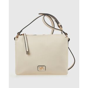 Verde Γυναικεία Τσάντα Χιαστί 16-0008411 Εκρού