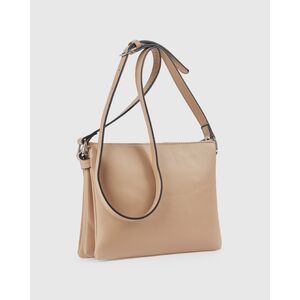 Verde Γυναικεία Τσάντα Χιαστί 16-0008498 Μπεζ
