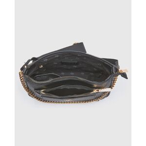 Verde Γυναικεία Τσάντα Χιαστί 16-0008597 Μαύρο