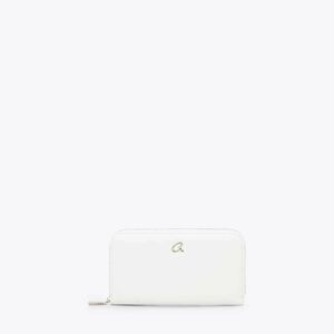 Γυναικείο πορτοφόλι Axel με Φερμουάρ Λευκό 1101-1934-037