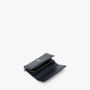 Axel Γυναικείο Πορτοφόλι κροκό με καπάκι Μπλε 1101-1949-002