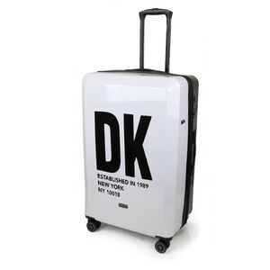 Βαλίτσα σκληρή Μεγάλη DKNY D2221-DH818BD4 Λευκό/Μαύρο