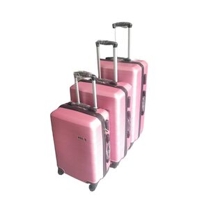 ΣΕΤ 3/τεμ βαλίτσες σκληρές 4 ρόδες ροζ Diplomat Seagull SG176-S-M-L-PINK ( Small+Medium+Large )