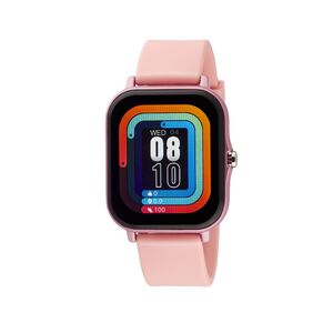 Ρολόι Smartwatch μαύρο/ροζ με ροζ λουράκι σιλικόνης  11L75-00343