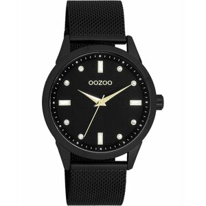 OOZOO Timepieces Crystals Black Metallic Bracelet C11284
