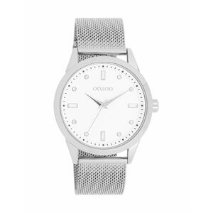OOZOO Timepieces Ρολόι Ασημί Μεταλλικό Μπρασελέ C11280 Γυναικείο