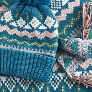 Verde Γυναικείος Σκούφος-Λαιμός 12-0364 Μπλε