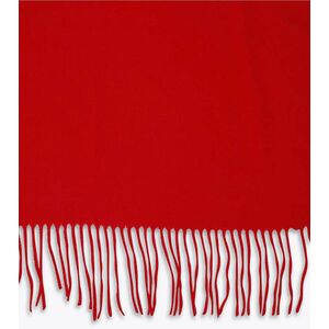 Κασκόλ/Πασμίνα  Μονόχρωμη με κρόσια RED 1707-0520-017