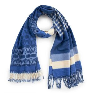 Verde Γυναικείο Κασκόλ 06-1186 Μπλε