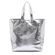 Le Pandorine Γυναικεία Τσάντα Shopper Ώμου Ασημί 24XPELBD-05