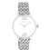 OOZOO Timepieces Silver Metallic Mesh Bracelet C10920