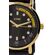 Ρολόι Urban επίχρυσο με μαύρο λουράκι σιλικόνης και μαύρο καντράν 11L75-00367