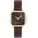 Ρολόι OOZOO Timepieces Purple Leather Strap C11613
