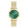Ρολόι OOZOO Vintage με χρυσό mesh μπρασελέ και πράσινο καντράν C20437