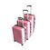 ΣΕΤ 3/τεμ βαλίτσες σκληρές 4 ρόδες ροζ Diplomat Seagull SG176-S-M-L-PINK ( Small+Medium+Large )