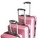 ΣΕΤ 3/τεμ βαλίτσες σκληρές 4 ρόδες ροζ Diplomat Seagull SG176-S-M-L-PINK ( Small+Medium+Large )