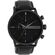 OOZOO ΤIMEPIECES BLACK LEATHER STRAP C11224