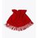 Κασκόλ/Πασμίνα  Μονόχρωμη με κρόσια RED 1707-0520-017
