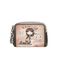 Πορτοφόλι με φερμουάρ Ροζ μικρό και μπρελόκ Anekke PEACE AND LOVE 38829-018