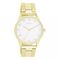 Ρολόι OOZOO C11424 TIMEPIECES με λευκό καντράν και χρυσό μπρασελέ.