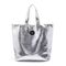Le Pandorine Γυναικεία Τσάντα Shopper Ώμου Ασημί 24XPELBD-05