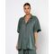 Πουκάμισο κοντομάνικο oversized Μέντα 014-61