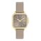 OOZOO Τimepieces Taupe Leather Strap C11612
