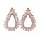 Σκουλαρίκια Με Σχέδιο Ροζ απόχρωση strass  Fab sk.105