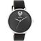 OOZOO ΤIMEPIECES BLACK LEATHER STRAP C11241