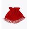 Κασκόλ/Πασμίνα  Μονόχρωμη με κρόσια RED 1707-0520-017